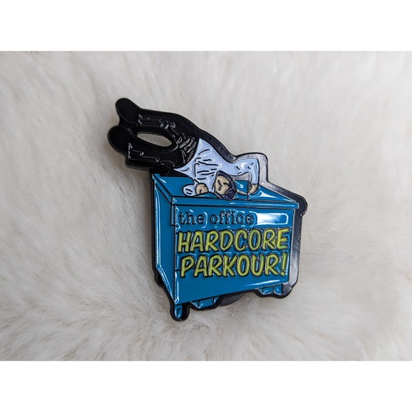 Hardcore Parkour The Office Michael Scott Enamel Pin - Picture 1 of 3
